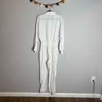 Young Fabulous and Broke Young, Fabulous & Broke white linen blend long sleeve utility jumpsuit Photo 4