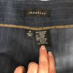 Atelier Navy & Gray Pin Stripped Dress Pants Size 14 Photo 3