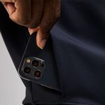 FIGS Cornelia FORMx Crewneck Scrub Top in Navy, Size XXS Photo 4