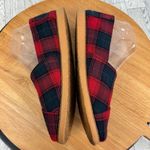 Toms  Tartan‎ Plaid Flannel Alpargata Slip On Flats Shoes Red Blue 9 Photo 5