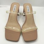 Steve Madden Lilah translucent straps block heel tan sandals women’s Size 9.5 Photo 3