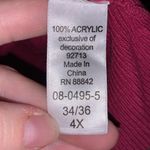 Roaman’s pink layered lace cowl neck sweater Size 4X Photo 7