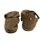 Schutz Taupe Laceup Espadrille Flats w/ Dustbag Size 7 Photo 3