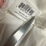 BCBGMAXAZRIA White Lace Crop Top Lined Adjustable Straps Size Large Photo 3