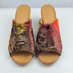 Vero Cuoio Firenze Studio Garbo Ombré Velvet Burnout Slip-On Mule Block Heel Size 9.5 Italy Photo 1