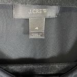 J.Crew  Black‎ Long Sleeve Button Up Tunic Top Blouse Shirt Women's Size 4 career Photo 3