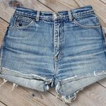 Gloria Vanderbilt  GV Womens Size 8 Shorts Denim Cut Off High Rise Distressed Photo 0
