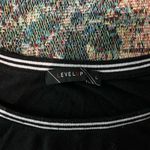 Women's Black Short Sleeve Tee White Trim Crew SZ L Relaxed Loose Fit Soft Size L Photo 11