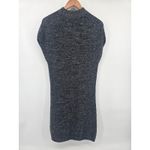 Athleta Mock Neck Sleeveless Knit Sweater Dress Merino Wool Black White Small Photo 1