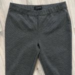 Talbots Ponte Knit Pull On Zip Hem Pants | Grey Houndstooth | Large Photo 4