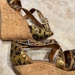 INC 🆕 sequin platform cork wedge sand… Photo 2