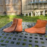 Linea Paolo Women Rad Low Heel Square Toe Brown Dressy Office Boots size 4 Photo 2