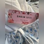 SheIn Mod Plus Size Curve 1XL
Blue Floral Sundress Boho Front Tie Corset Dress Photo 11