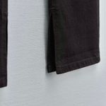 ZARA NWT black denim straight leg jeans with split hem Photo 6
