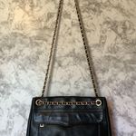 Rebecca Minkoff  Swing Double Chain Black Leather Shoulder Bag Women's Handbag Photo 4