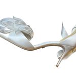 Badgley Mischka  Neryssa White Satin Sandals Photo 8