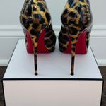 Christian Louboutin ’s Leopard Print Patent Very Privé Peep-Toe Pumps Photo 2