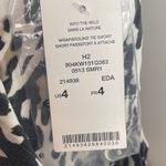 Bebe Short Women's 4 White Black Leopard Into The Wild Belt Tie Night Out NWT Photo 8