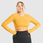 Gymshark  yellow vital seamless long sleeve top Photo 0