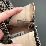 Steve Madden  Western Cedar Bootie In Natural Snake Print Size 6 Pointed Photo 5