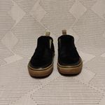 Vans Black and Tan Slip-On Shoes Photo 1