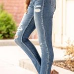 ✨VERVET Parkside Haylie High Rise Button Fly Sz 28 Skinny Jeans✨ Blue Photo 4