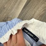 Princess Polly Love Poem Gingham blue coquette straight leg pants Photo 2