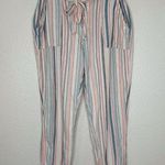 Indigo Rein Linen Blend Belted Paperbag Jogger Pants Photo 0