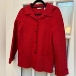Valerie Stevens Vintage  Wool Holiday Red Button Down Jacket Blazer Size 10 M Photo 1