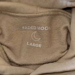 Faded Moon "Under the Same Moon" Hoodie, size Large Tan Photo 5