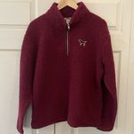 PINK - Victoria's Secret PINK by Victoria’s Secret Maroon Sherpa with Dog Logo Photo 0