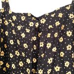ASOS Design Black Yellow Floral Sleeveless Playsuit Pocket Jumpsuit Size 4 Photo 7