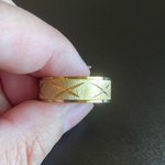 infinity 8mm gold stainless steel ring Photo 3