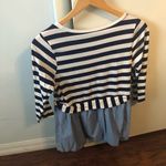 Motherhood  blue shirt tee top 3/4 sleeve womens S maternity Photo 3