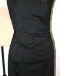 Halston Heritage New Womens NWT $475 Sleeveless Leather Black Dress 4 Designer Photo 1