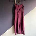 Wilfred Aritzia Maroon Bias-Cut Slip Midi Dress, Size 2, EUC Photo 1