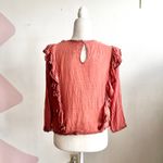 Free People  Peasant Blouse Top Boho Bohemian Flowy Festival Fairy Medium Photo 1