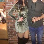 NBD Velvet green cocktail dress Photo 1