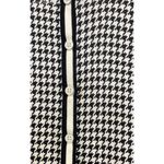 Talbots Black/White Cotton Blend Houndstooth Button-Up Cardigan Sweater - Size L Photo 5
