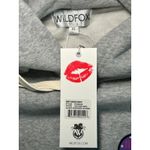 Wildfox NWT  Cropped Hoodie Merit Badges‎ Harley Pullover Raw Hem Comfy Size XL Photo 6