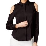 Bar III Womens Cold-shoulder Button Up Shirt Photo 0