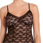 secret treasures Lace See Through Black Chemise Nightgown Lingerie Teddy Small Photo 1