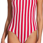 Lands' End  Stripe Chlorine Resistant X-Back One Piece Swimsuit Plus Size 18 NWT Photo 0