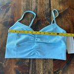 l*space L* Active Size XL Soren Sports Bra Crop Top Baby Blue Yoga Loungewear NWT Photo 4