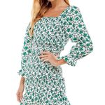 TCEC | Floral Smocked Mini Dress | S | Green | CD02369 | Sample Sale Photo 3