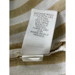 J.Jill Love Linen Tan White Striped Button Front Shirt Size Medium Tall MT Photo 7