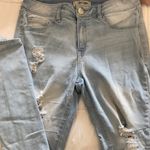 Denim Distressed Jeans Size 4 Photo 0