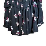 Kate Spade  Top Womens Small Multicolor Glitzy Ritzy Floral Flowy Ruffle Blouse Photo 3