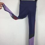 Vie Active Lulu Colorblock High Rise Full Leggings Small Purple Photo 9