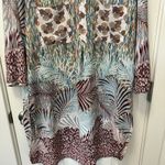 Fig and Flower Tunic Top/ Dress Blue Floral‎ Romantic Flowy Sheer Size XL Photo 1